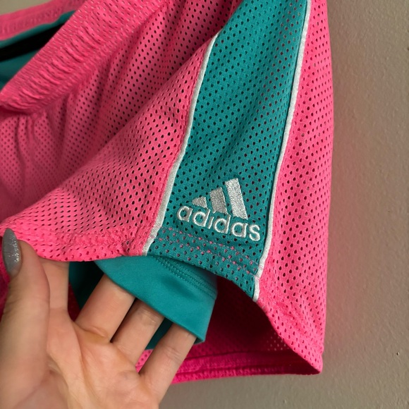 Adidas Pink Vintage Jersey Shorts - Picture 2 of 5